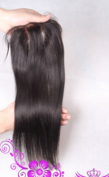 Straight Human Hair Curtain Hair Weft With Closure Wig Accessories