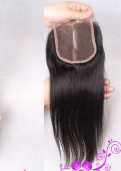 Straight Human Hair Curtain Hair Weft With Closure Wig Accessories